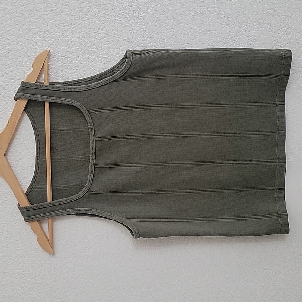 ASOS Olive Green Ribbed Tank Top